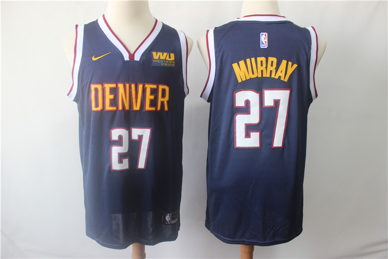 Men Denver Nuggets 27 Murray Blue Game Nike NBA Jerseys 3